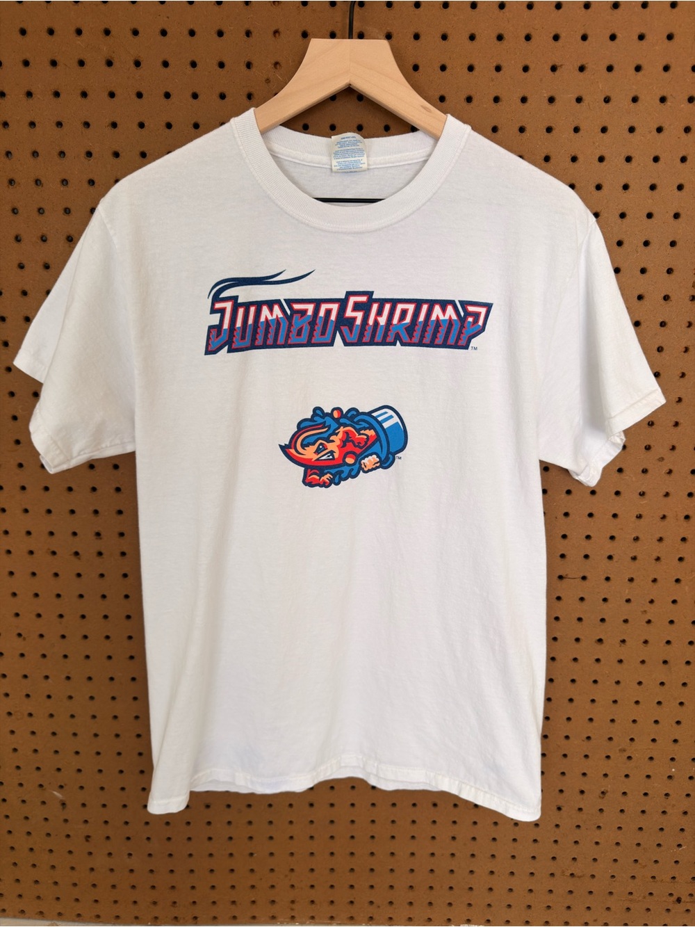 Jacksonville Jumbo Shrimp Tee White Camping World Minor League Baseball Men's M